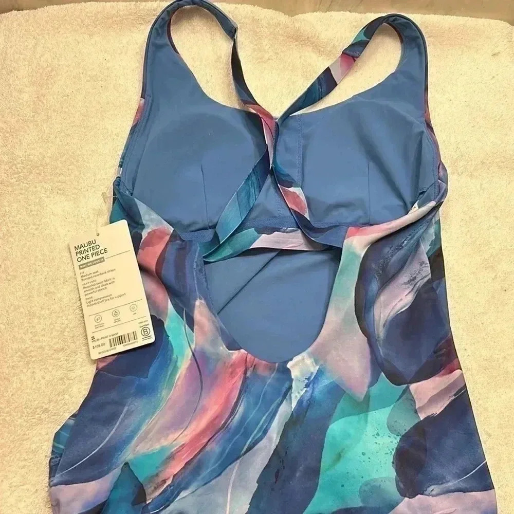 Athleta Malibu Printed One Piece Size Small - Picture 6 of 6